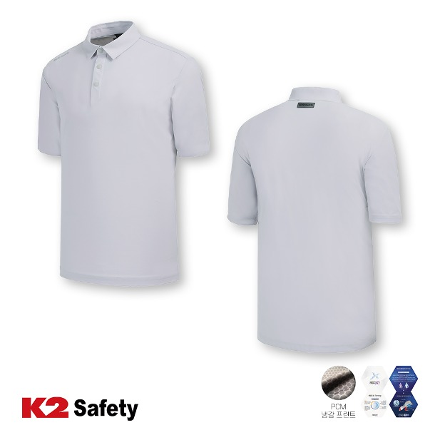 K2 TS-4201 나일론 사방스판 냉감 카라 티셔츠